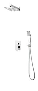 SISTEMA DUCHE EMBUTIR C/ 2 VIAS QUAD. CR PAREDE FATTINI